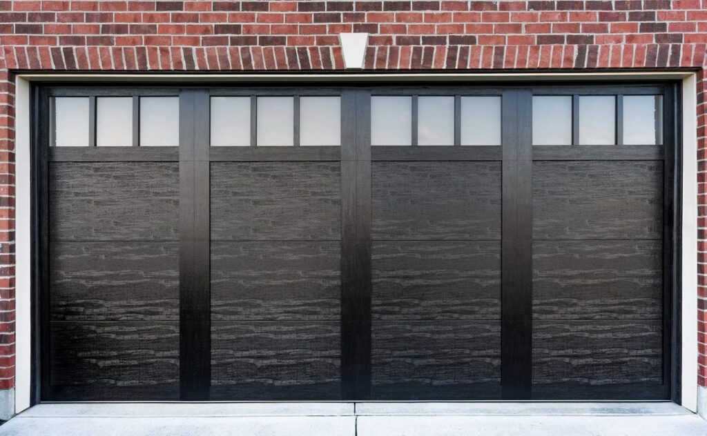 Custom designed garage door on Long Island