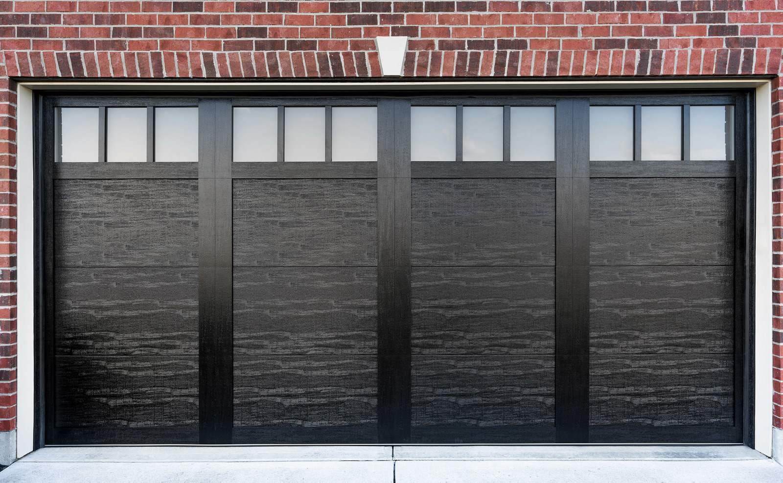 Custom designed garage door on Long Island