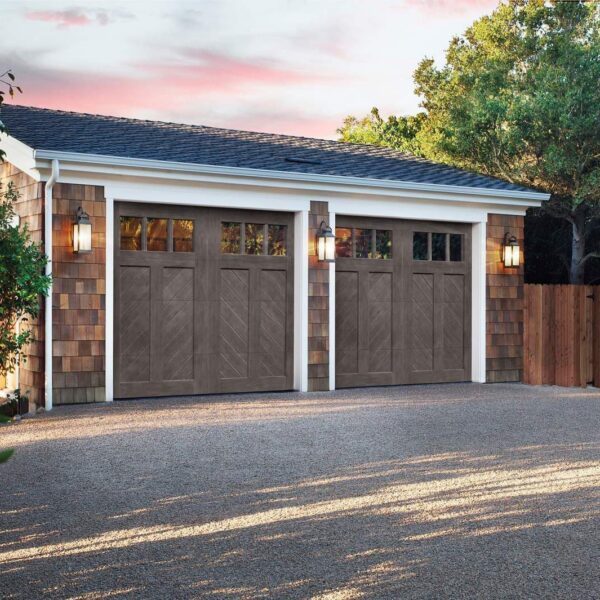 Modern garage door installation on Long Island